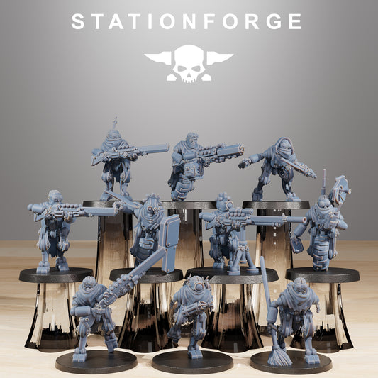 Scavenger Halflings Rangers x10, Tech Adepts, Mech Division