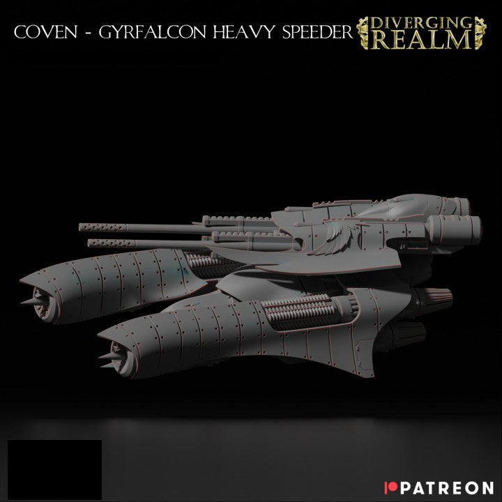 Diverging Realms - Coven - Custodians Gyrfalcon Heavy Speeder Grav Tan ...