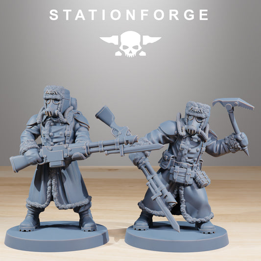 Imperial Soldiers of the Grim Guard x 10, Death Division, Frostwatch Korps