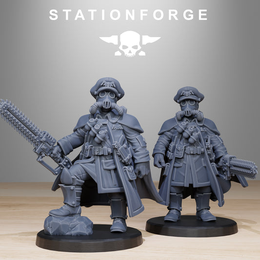 Imperial Soldiers of the Grim Guard x 1, Frostwatch Division, Officer Korps