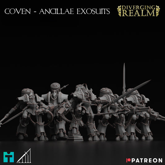 Diverging Realms - Sisters of the Coven, Ancillae Exosuits, Paragon Squad x 3