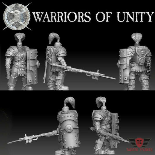 Wargames Compatible - Warriors of Unity - Triarius x 5