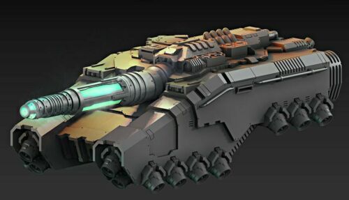 Wargames Compatible - Kharaidan Executioner Hover Tank 28 mm-35 mm Aphyrion
