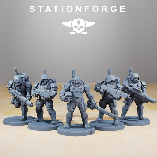 Wargames Compatible - Grim Guard - National Guard x 5