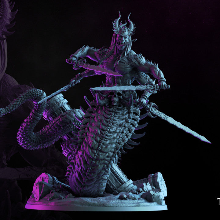 Wargames Compatible - The Lust God - Belial the Lord of Sin - Pleasure Demon 100mm