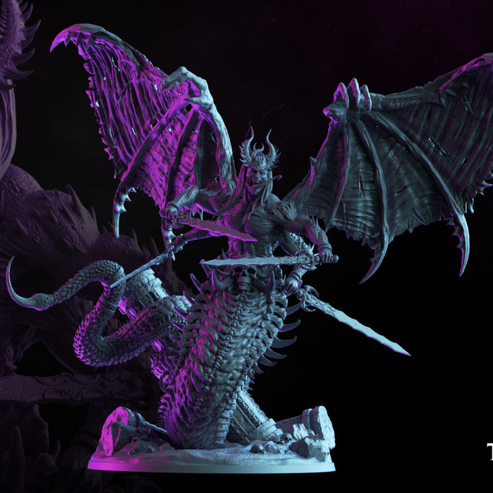 Wargames Compatible - The Lust God - Belial the Lord of Sin - Pleasure Demon 100mm