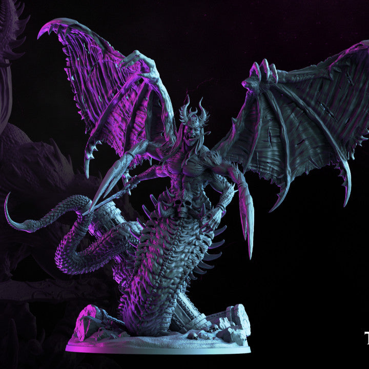 Wargames Compatible - The Lust God - Belial the Lord of Sin - Pleasure Demon 100mm