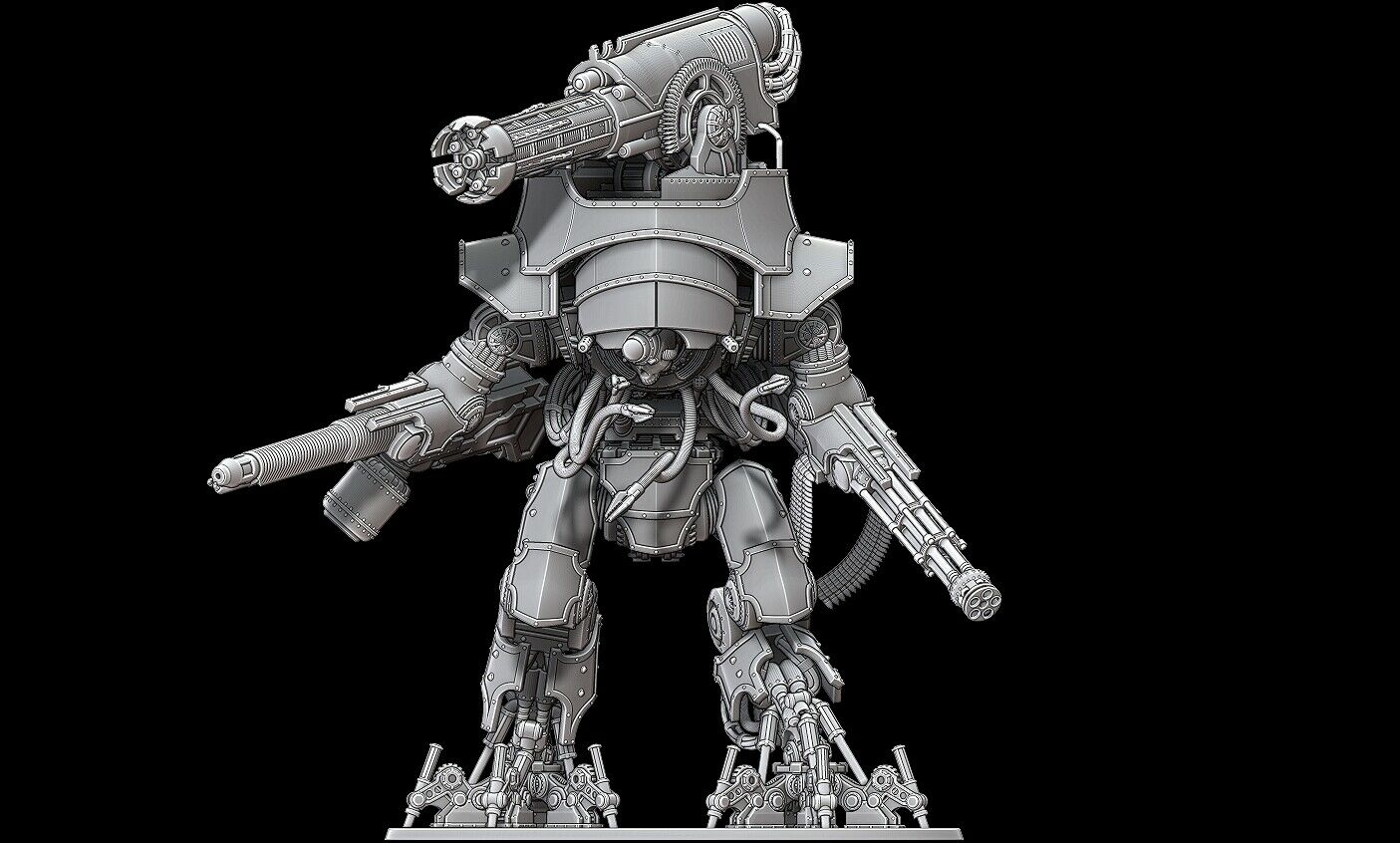 Front view of a proxy Imperial Knight