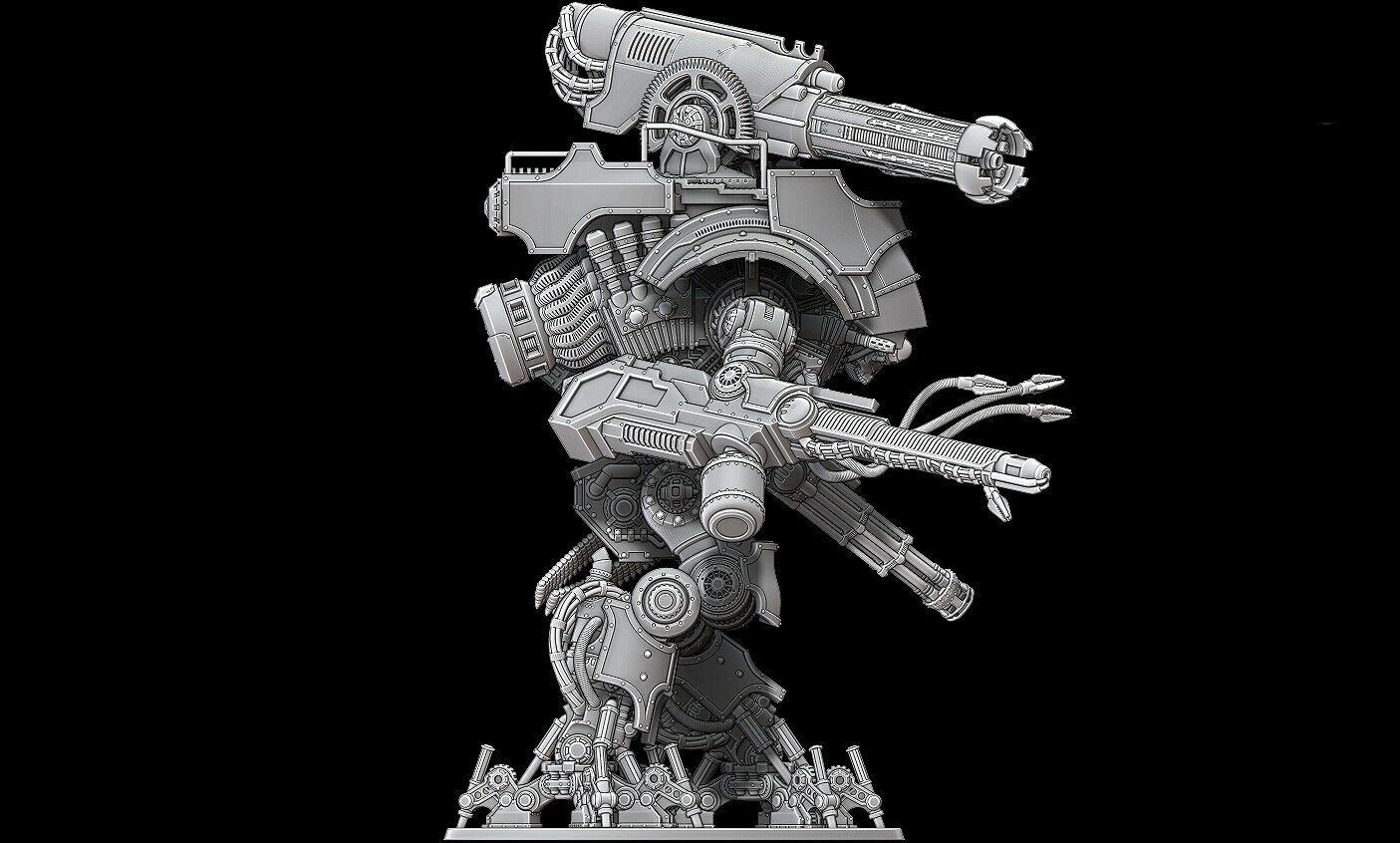Side view of a proxy Imperial Knight