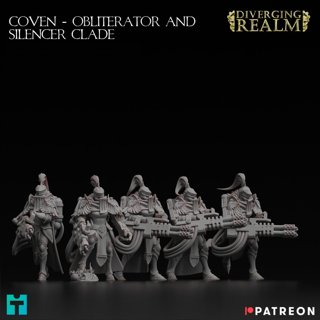 Diverging Realms - Sisters of the Coven Obliterator Flamer Battle Squad x 5